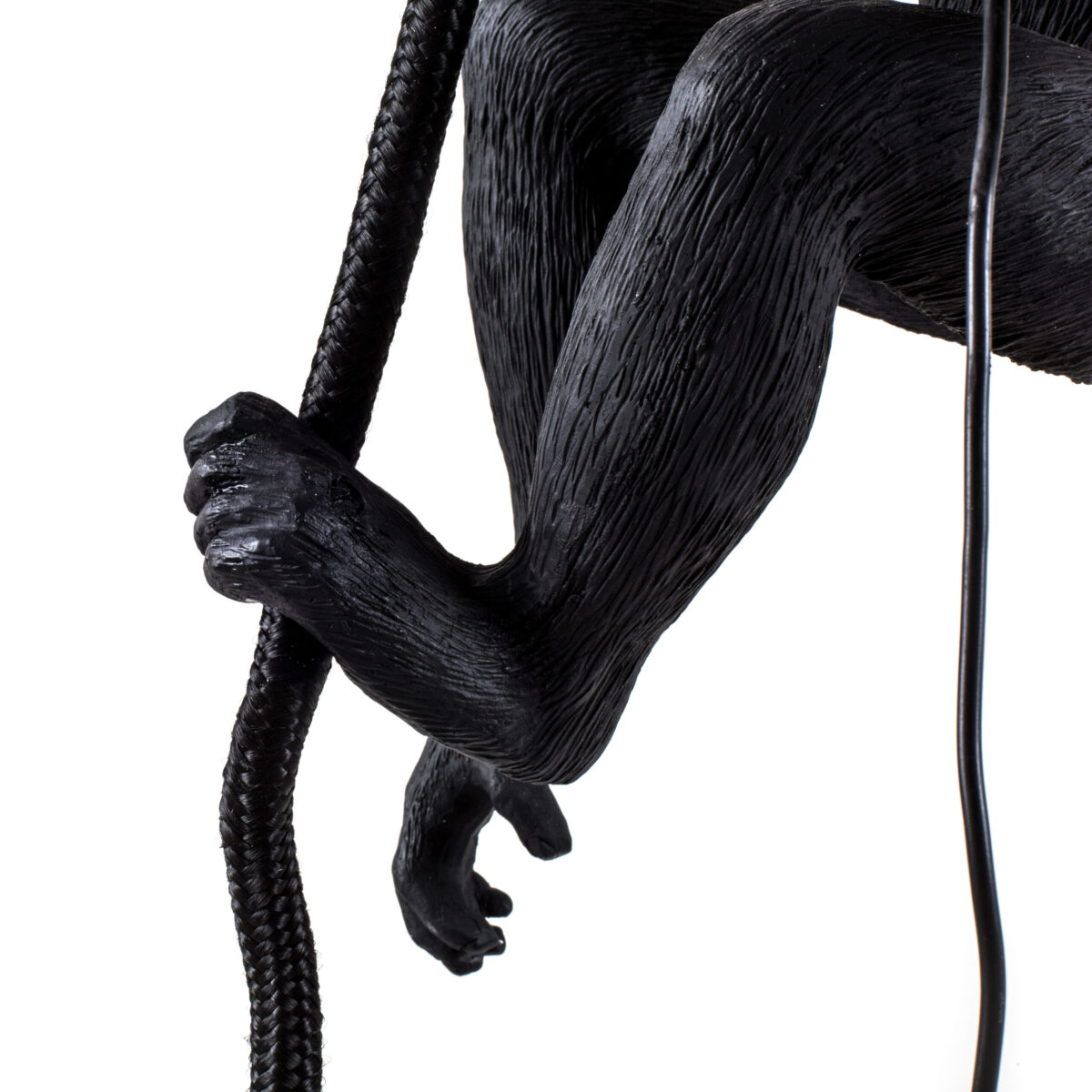 Monkey Lamp with Ceiling Rope Black - Image 4