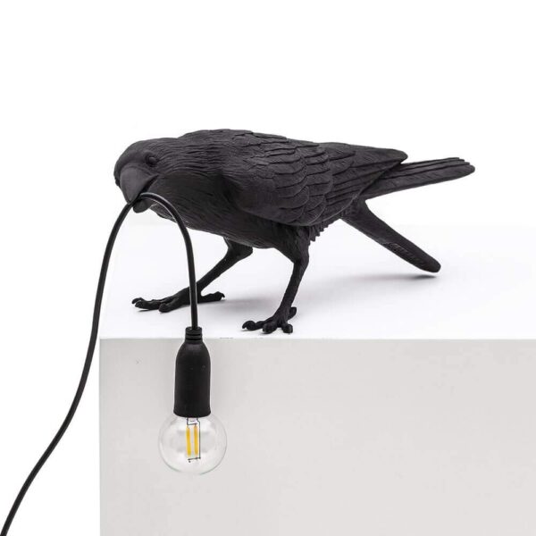 BIRD LAMP - "PLAYING" BLACK Indoor