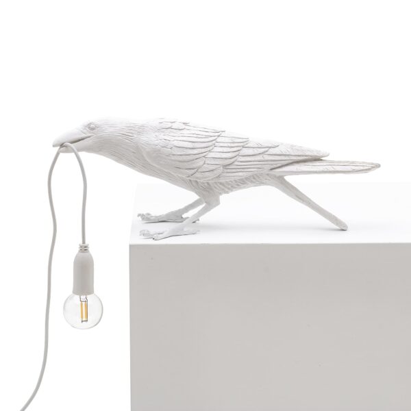 BIRD LAMP - "PLAYING" WHITE Indoor