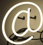 Neon Art Letter Lamp "@"