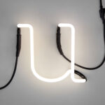Neon Art Letter Lamp "u"