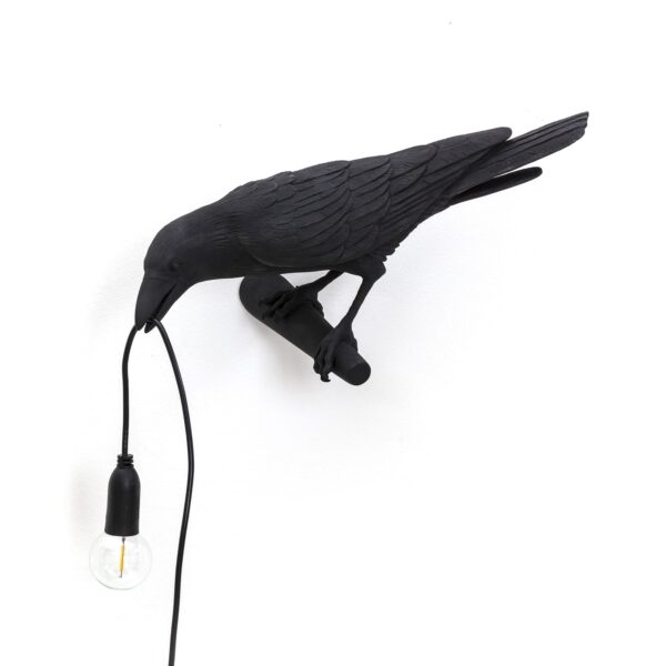 BIRD LAMP - "LOOKING LEFT" BLACK Indoor