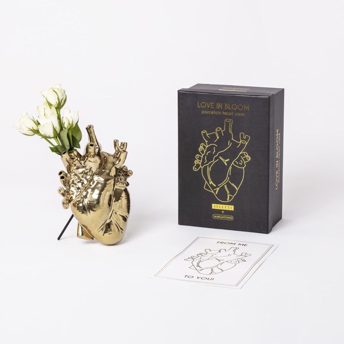 LOVE IN BLOOM Heart Vase Gold Edition - Image 7