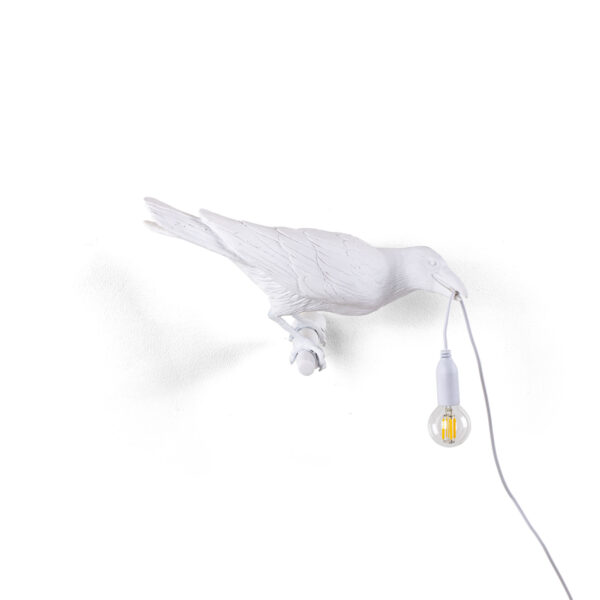 BIRD LAMP - "LOOKING RIGHT" WHITE Indoor