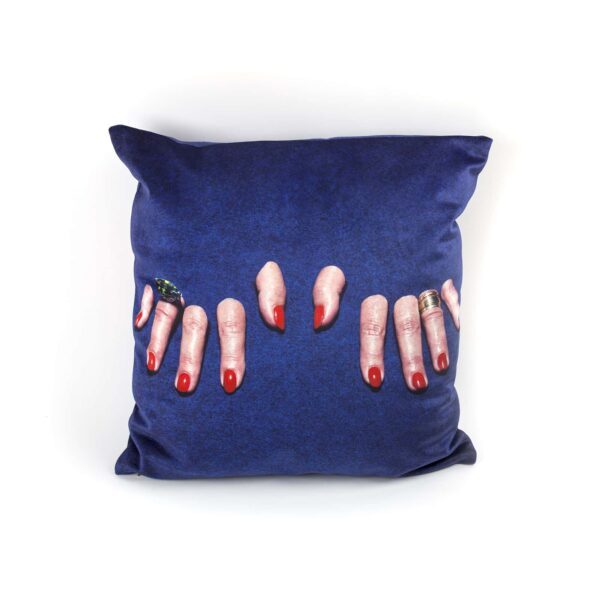 TP CUSHION WITH PLUME PADDING "FINGERS" Cm.50x50