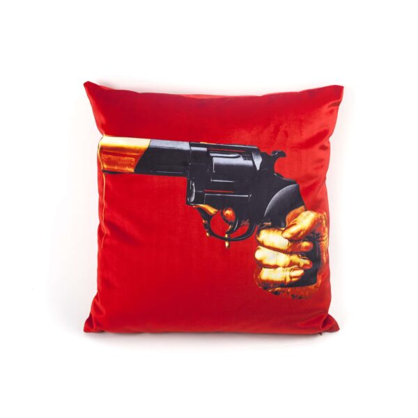 TP CUSHION WITH PLUME PADDING "REVOLVER" Cm.50x50