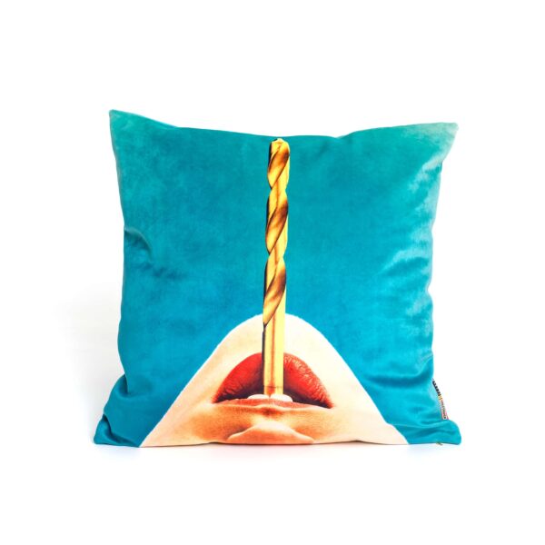 TP CUSHION WITH PLUME PADDING "DRILL" Cm.50x50