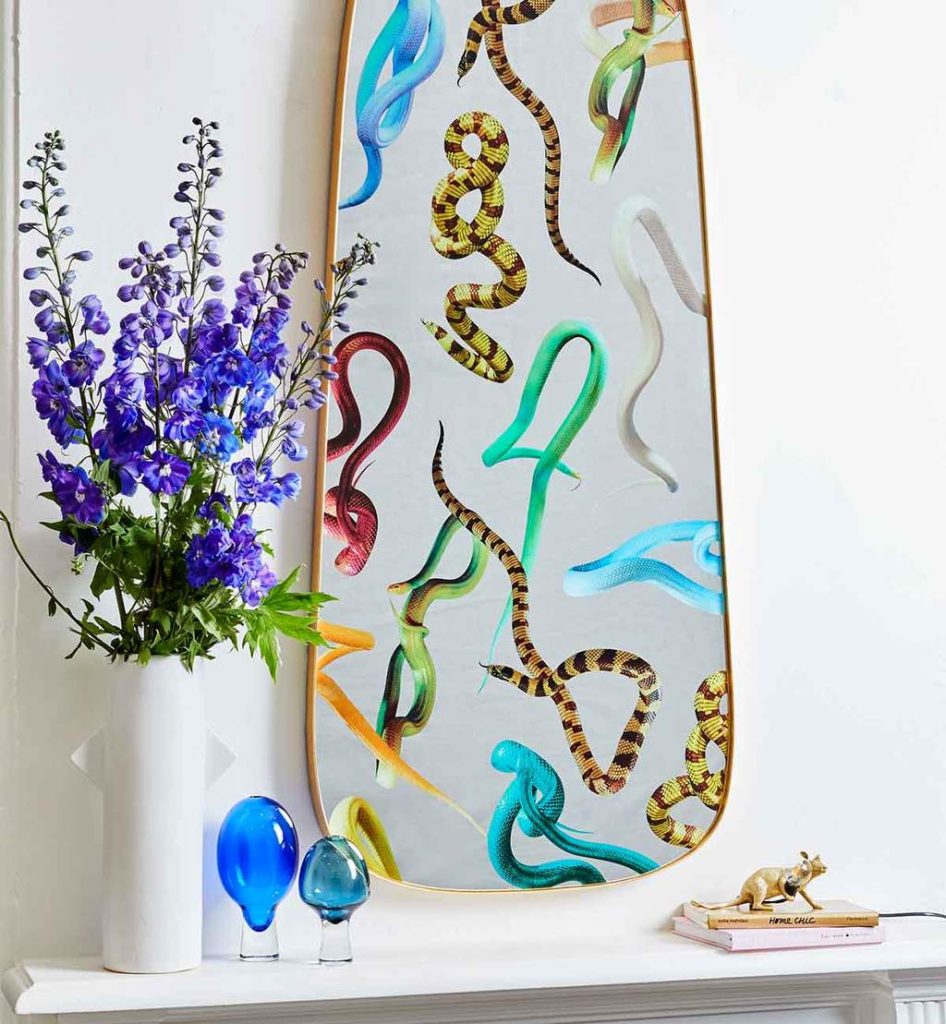 TP MIRROR GOLD FRAME 'SNAKES' Design Casa