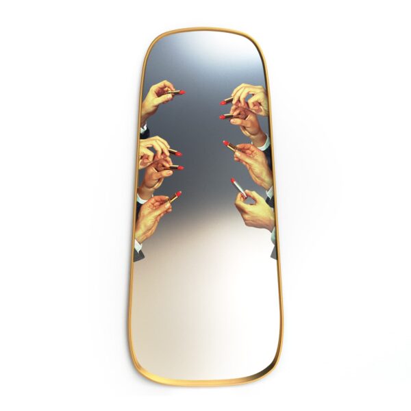 TP MIRROR Gold Frame Dresser 'LIPSTICKS'