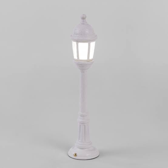 Street Lamp Dining Table White, Street Light Table Lamp