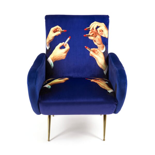 TOILETPAPER Armchair 'LIPSTICKS'