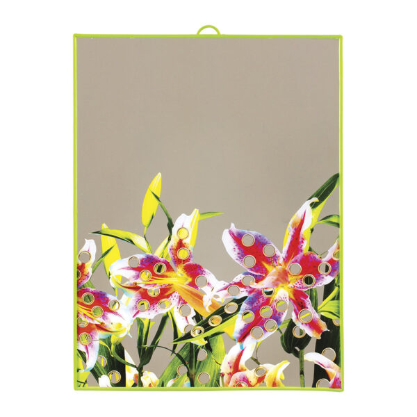 Toiletpaper Large Mirror FLOWERS WITH HOLES