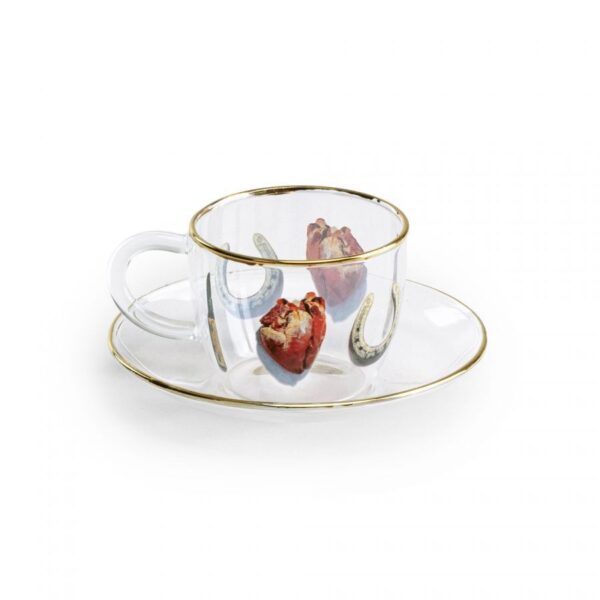 TP Coffee Cup with Saucer 'I LOVE YOU'