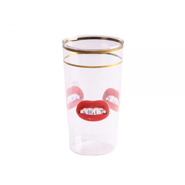TP Tall Glass 'SHIT'