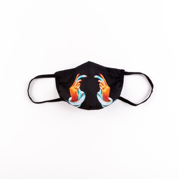 TOILETPAPER FACE MASK 'HAND WITH SNAKES' Size S/M