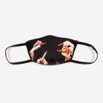 TOILETPAPER FACE MASK 'LIPSTICKS BLACK' Size S/M