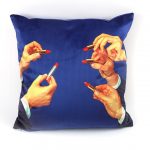 TP Cushion With Plume Padding 'LIPSTICKS' Cm.50x50