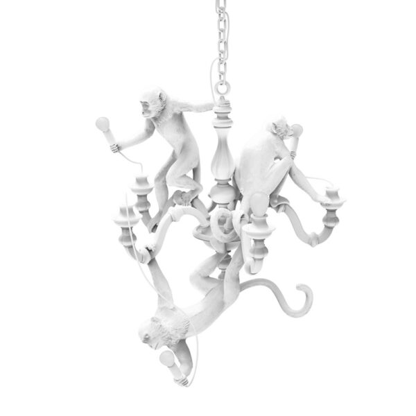 MONKEY CHANDELIER White