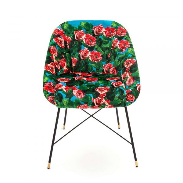 TOILETPAPER Padded Chair 'ROSES'