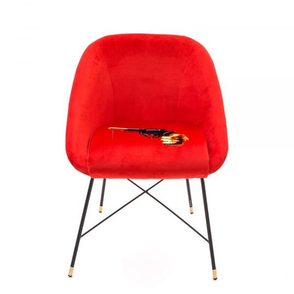 TOILETPAPER Padded Chair 'REVOLVER' FLOOR STOCK