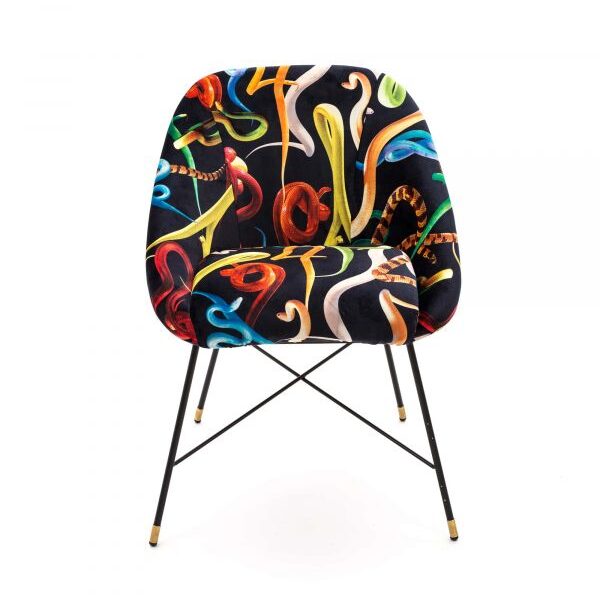 TOILETPAPER Padded Chair 'SNAKES'