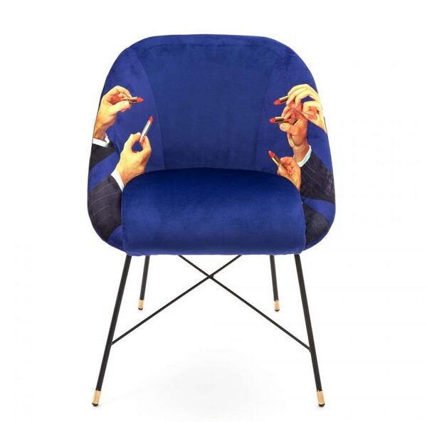 TOILETPAPER Padded Chair 'LIPSTICKS' FLOOR STOCK