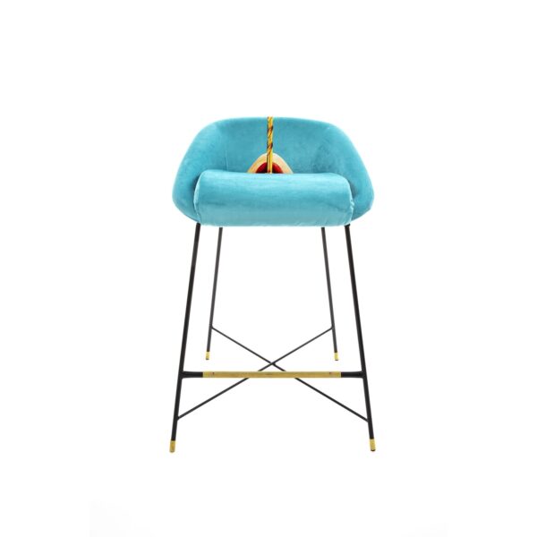 TOILETPAPER Padded Stool 'DRILL'