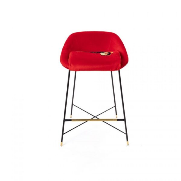 TOILETPAPER Padded Stool 'REVOLVER'