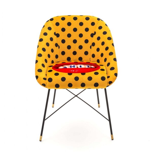 TOILETPAPER Padded Chair 'SHIT'