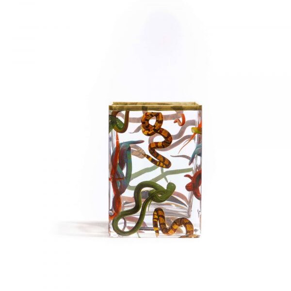 TP Glass Vase Small 'SNAKES'
